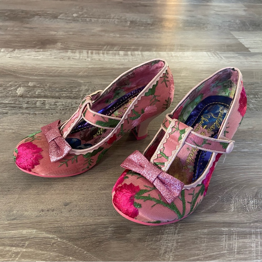 Irregular choice floral heels